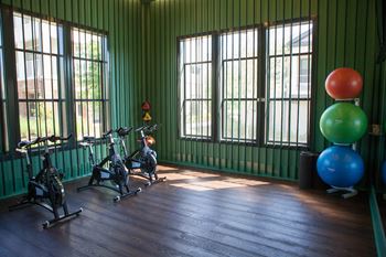 24 Hr fitness studio with virtual spin, yoga & more
